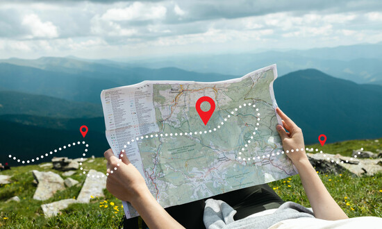 Carte des destinations